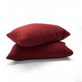 400TC Sateen Cotton Solid Pillowcases (Set Of 2)