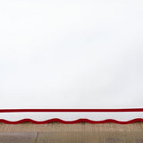 400TC Sateen Cotton Scallop Embroidery & Border Tailored Bed Skirt