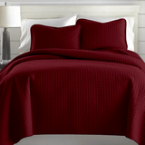 Square Knitted Cotton Coverlet