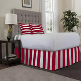 400TC Stripe Border Frame Cotton Sateen Tailored Bed Skirt
