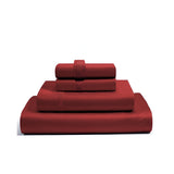 400TC Luxurious Triple Embroidery Sateen Solid Cotton Sheet Set