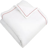 400TC Cotton Single Edge Embroidery Sateen Solid Duvet Cover Set