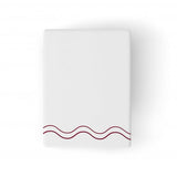 Double Wavy Embroidered Cotton Bath Towels (Set of 2)