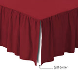 400TC Sateen Solid Cotton Gathered Bed Skirt