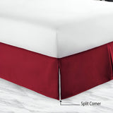400TC Sateen Solid Cotton Tailored Bed Skirt