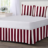 400TC Stripe Border Frame Cotton Sateen Duvet Cover Set