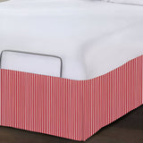 Detachable Wrap Around Polyester Ticking Stripe Tailored Bed Skirt