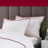 400TC Embroidery Cotton Sateen Solid Duvet Cover Set