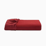 400TC Luxurious Double Embroidery Sateen Solid Cotton Fitted Sheet