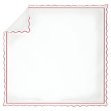 400TC Cotton Scallop Embroidery & Border Sateen Solid Duvet Cover Set