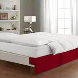 400TC Sateen Solid Cotton Wrap Around Tailored Bed Skirt