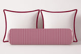 Ticking Stripe Velvet Bolster Pillow Cover