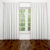 Scallop Polyester Curtain (Set of 2)