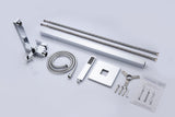 ANZZI Khone Floor Mount Tub Filler (41" H), 2-Handle Control, 60" Hand Sprayer, Solid Brass, cUPC Certified, Various Finishes