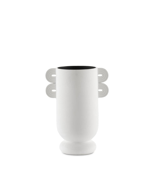 Happy 40 Straight White Vase