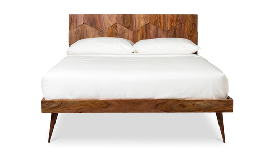 O2 Queen Bed Dark Brown