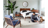 O2 Queen Bed Dark Brown