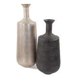 Etched Crossways Flared Neck Vase- Large