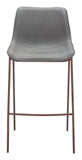 Magnus Barstool (Set of 2) Slate Gray & Walnut