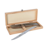 Au Nain Set of 4 Steak Knives with Stainless-Steel Handles