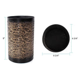 Golden Thread Cylindrical Large Candle Holder