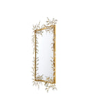 Forget-Me-Not Gold Rectangular Mirror