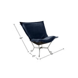 Komodo Navy Puff Chair and Frame