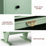Modern Nightstand with Led Light Strips