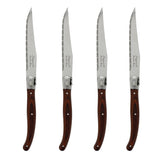 French Home Laguiole Steak Knives, Set of 4, Pakkawood