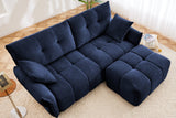 CHARLOTTE 78" 2-Seater Sofa with 1 Ottoman