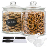 Kook Glass Storage Jars 1 Gallon Set of 2
