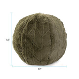 Angora Moss Round Pillow