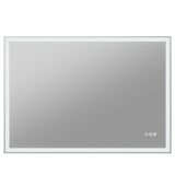 ANZZI Rectangular LED Mirror (24x31 or 27x39 in.), Copper-Free, Adjustable CCT, Defogger, with Bluetooth & Magnifying Variants
