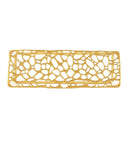 Honeycomb Gold Console Table