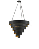 Chiffonade Large Black Pendant