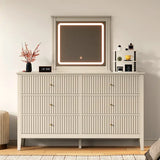 6 Drawer Dresser with Lighted Mirror