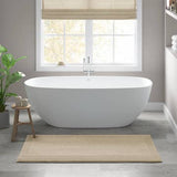 100% Cotton Tufted 3000 Gsm Reversible Bath Rug, Natural