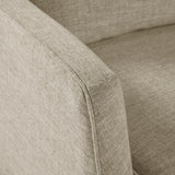Skirted Swivel Accent Chair Mid-Century Armchair , Beige *