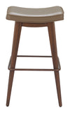 Divat Barstool (Set of 2) Taupe & Walnut