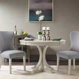 Antique Cream Framhouse Round Dining Table Seats 4 *