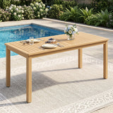 Patio Dining Table Acacia Wood Picnic Table For Backyard