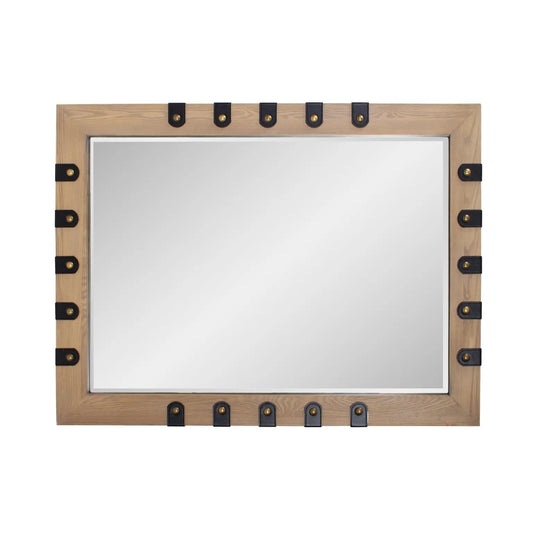 Robin Baron Leather Wrapped Mirror