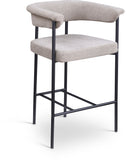 Malin - Linen Counter Stool (Set of 2) - Taupe
