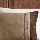 Lodge Cabin Microsuede 7-Piece Comforter Set, Brown