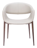 Limay Dining Chair (Set of 2) Beige & Walnut