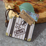 Vintage Suitcase Luggage Tag Wedding Favor