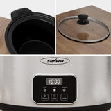 4QT Programmable Slow Cooker with Locking Lid