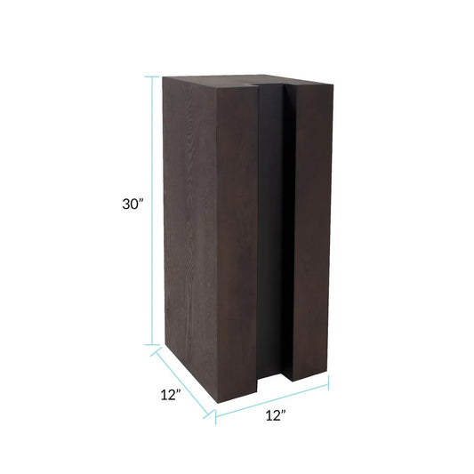 Bertoia Black Wooden Display Pedestal- Short