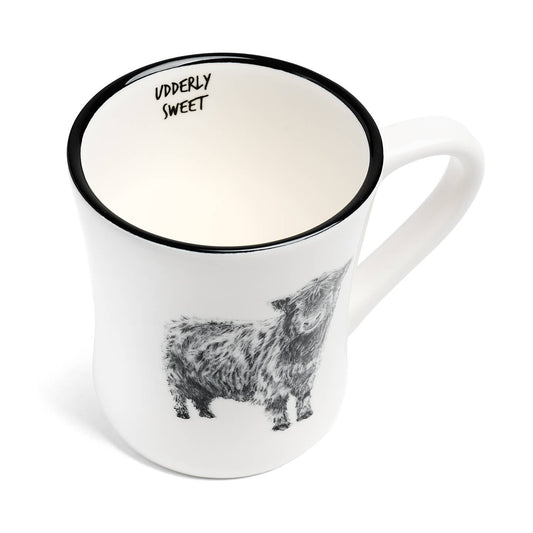 Blue Stallion Bowie Cow Ceramic Coffee Mug