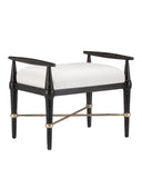 Perrin Black Ottoman, Muslin